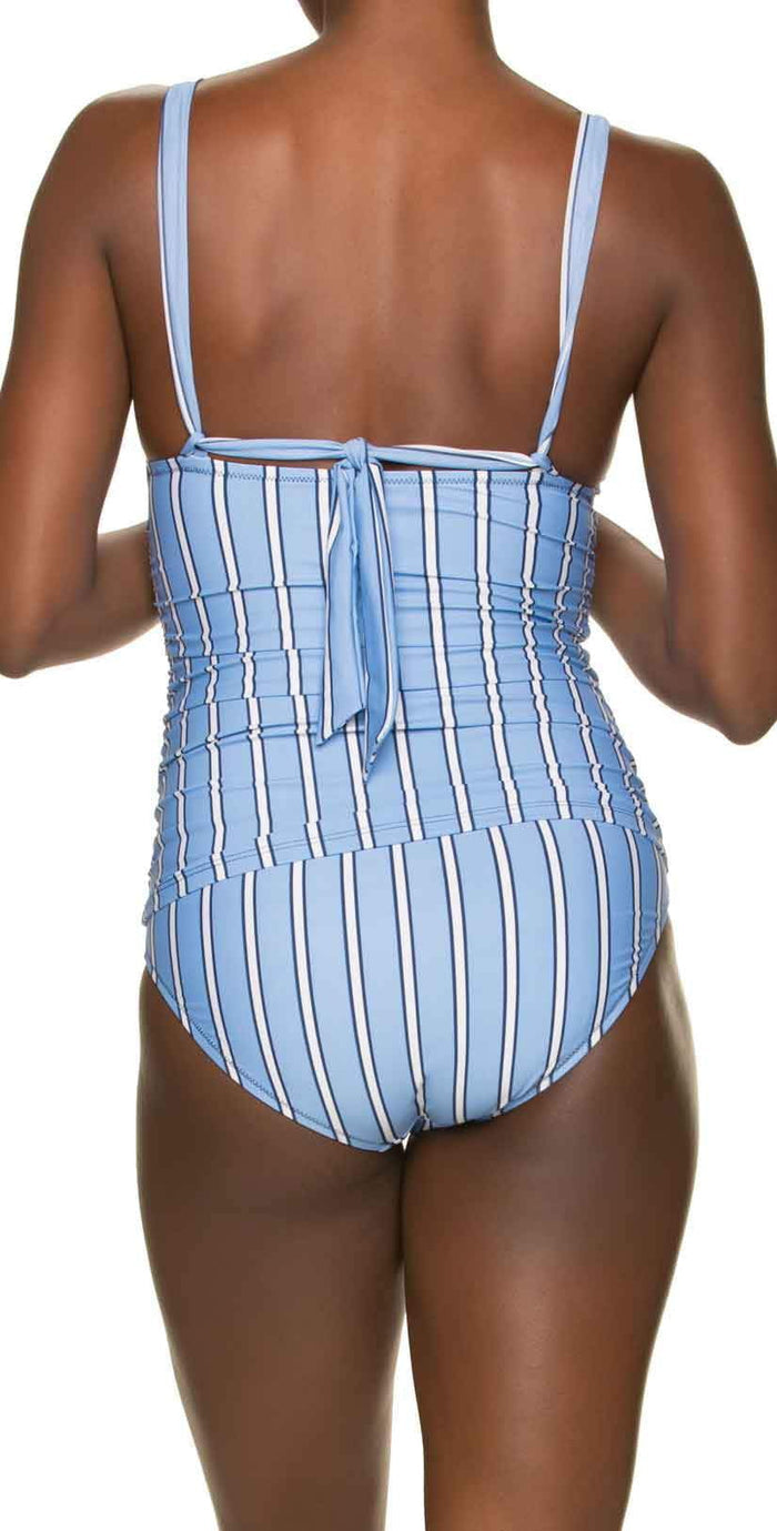 Draper James for Helen Jon Classic Hipster Bikini Bottom in Bold Stripe: