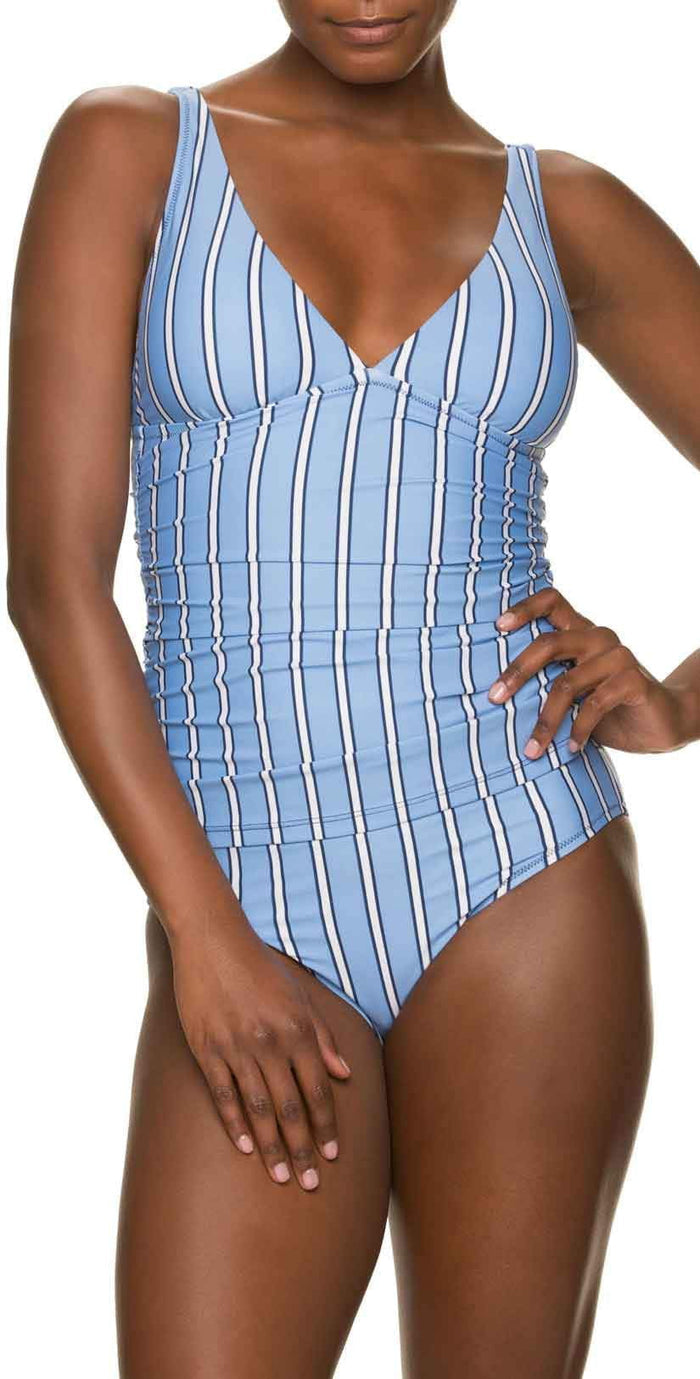 Draper James for Helen Jon Classic Hipster Bikini Bottom in Bold Stripe: