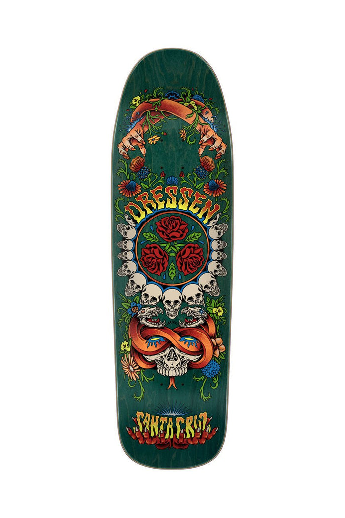 Dressen Rose Crew Three Shaped 9.31in x 32.36in Santa Cruz Decks - Urban Monkey® - 11117007