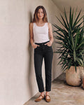 Elin Slim Straight Crop || Blackstone