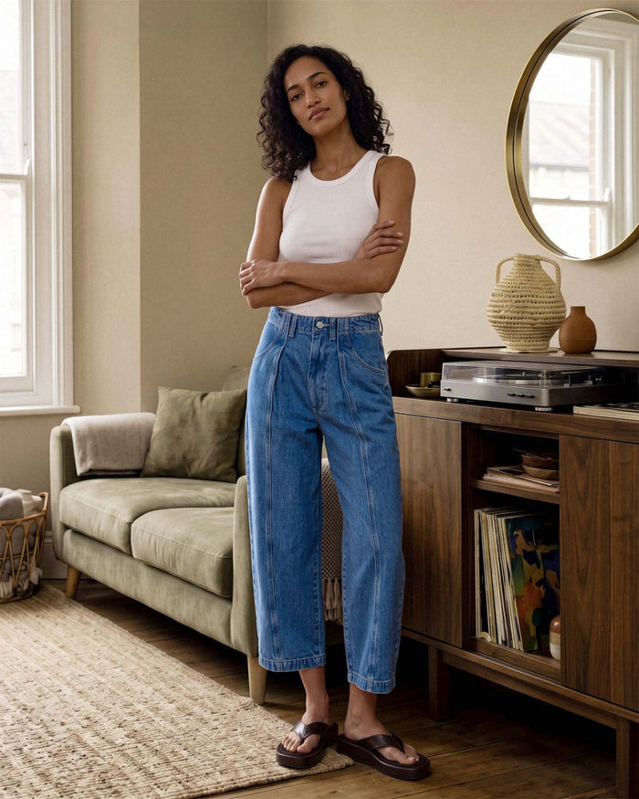 Elin Slim Straight Crop || Porto