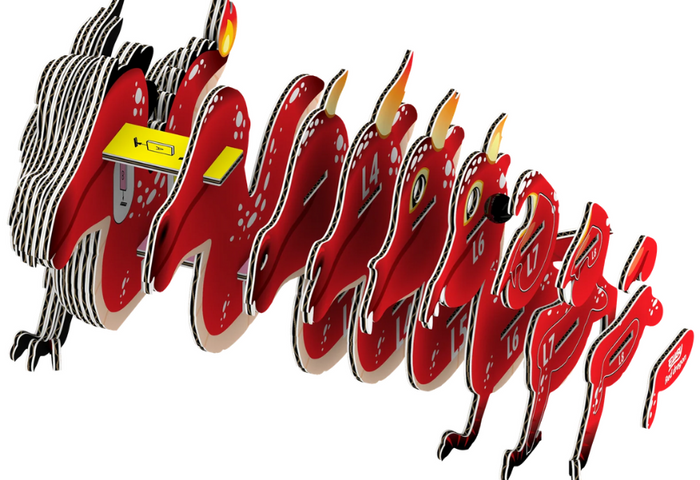 EUGY Red Dragon 3d puzzle