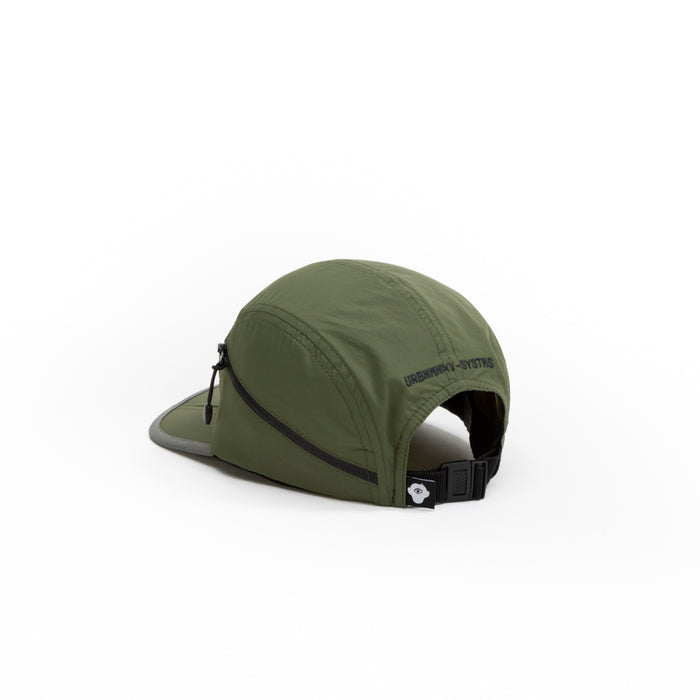 Foldable Outdoor Cap with Pocket // Olive Urban Monkey®
