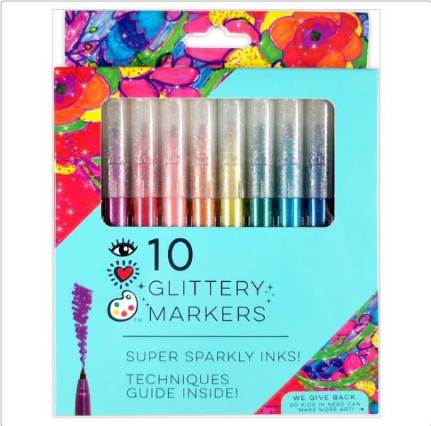 Glitter Markers 10