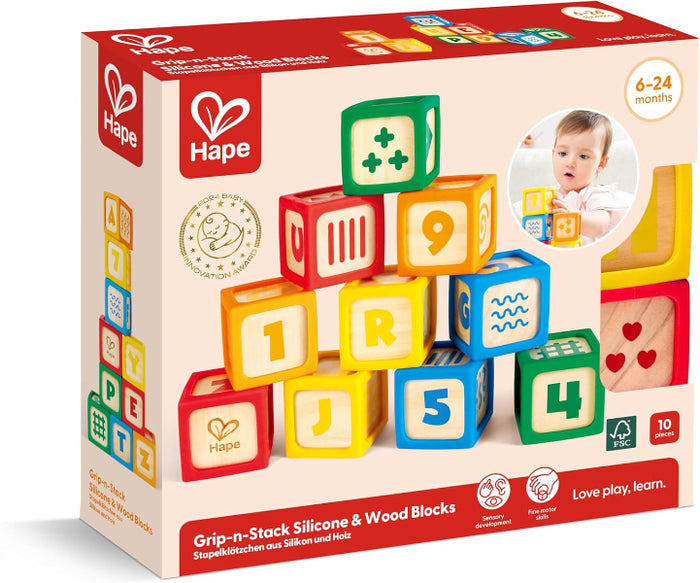 Grip-n-Stack Silicone & Wood Blocks