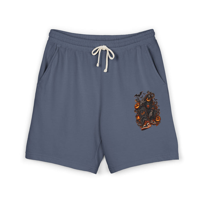 Halloween Bear & Pumpkin Fleece Sweat Shorts