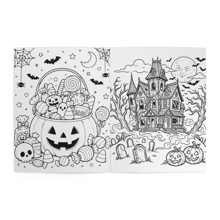 Halloween Coloring Book — Spooky Cute Ghost & Pumpkin Activity Book