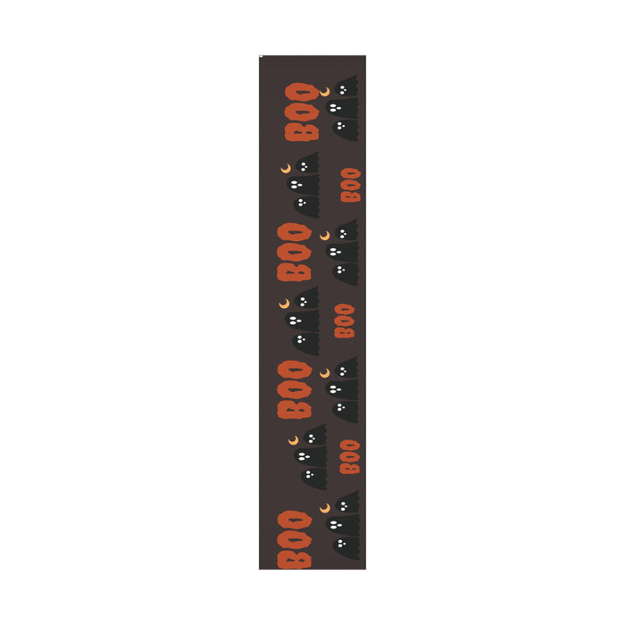 Halloween Ghosts Gift Wrap Paper – Spooky Black Crescent Moon Wrapping Sheet