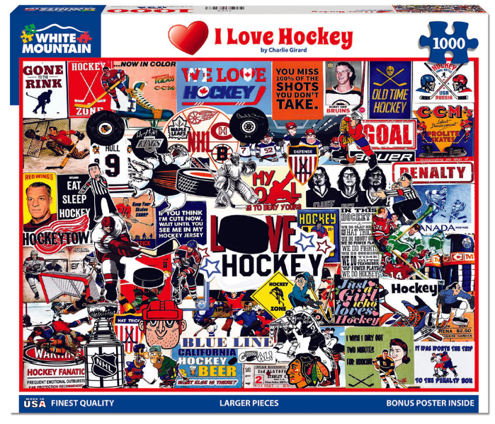 I Love Hockey 1000 pc