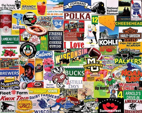 I Love Wisconsin 1000 pc