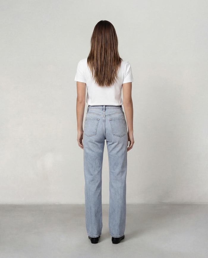 Kadence stovepipe straight jeans in dark wash