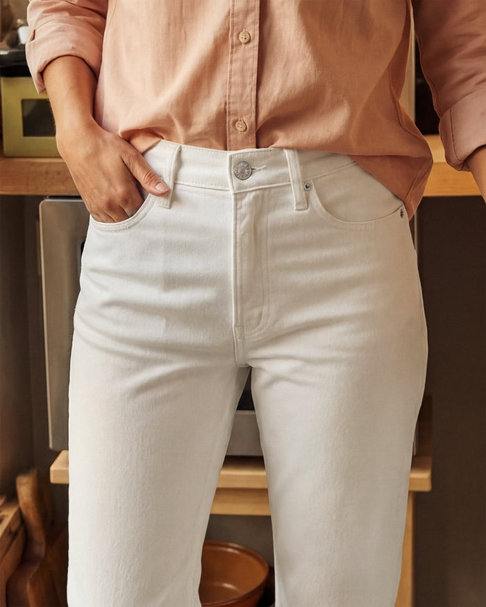 Kadence Straight Leg || White Dove