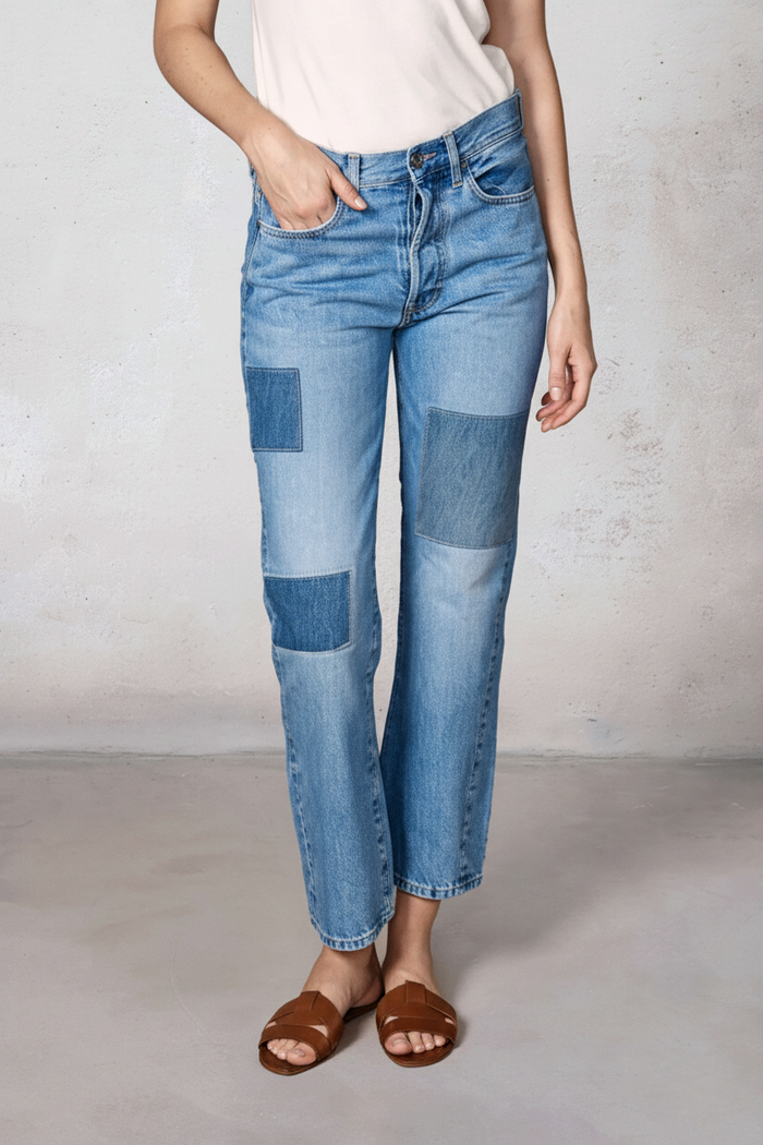 Kali Straight Ankle Patchwork || Windsor