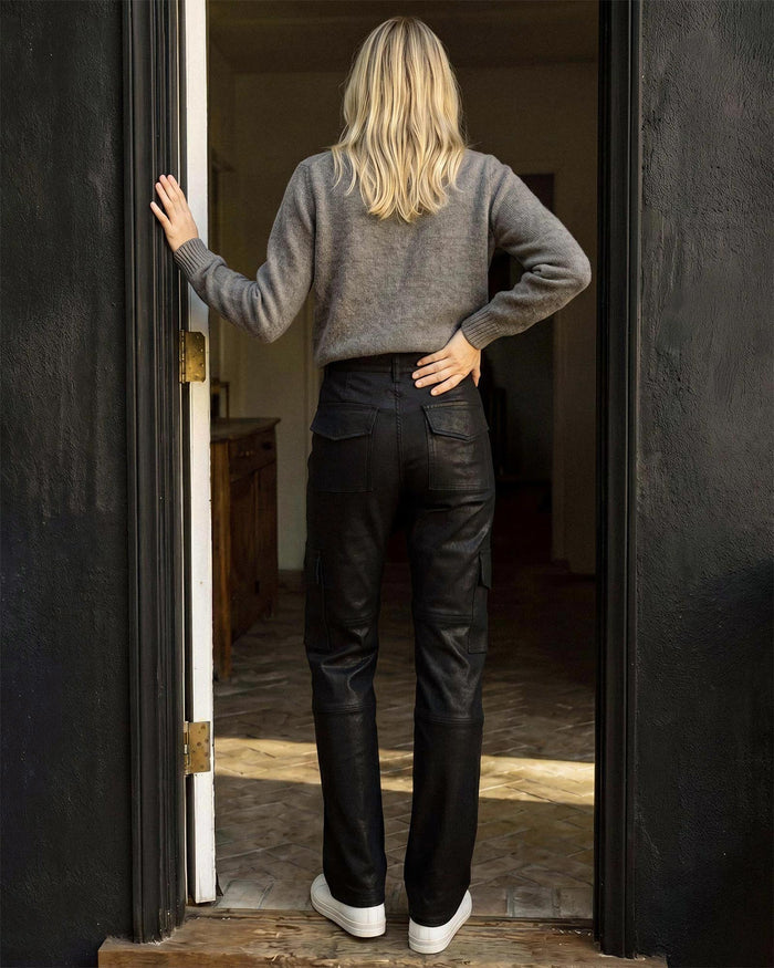 Keegan Cargo Pant || Coated Black