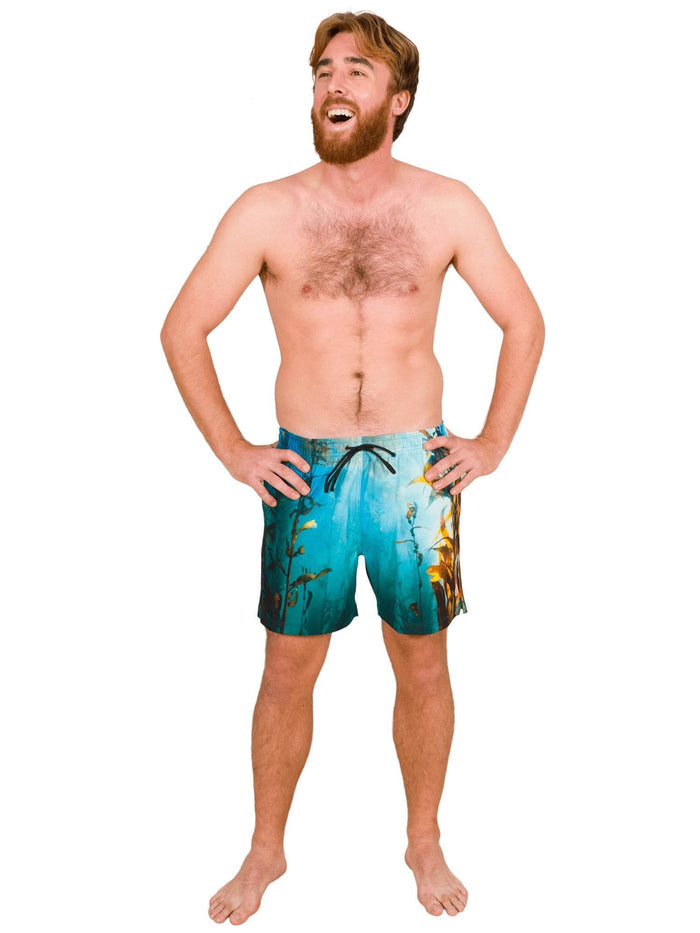 Model: Cam is the Director of Facilities for the University of Miami's Land-Based Coral Nursery, and member of The Rosenstiel School's Coral Reef Futures Lab. He is 6'1", 200lbs, and wearing a size L short.