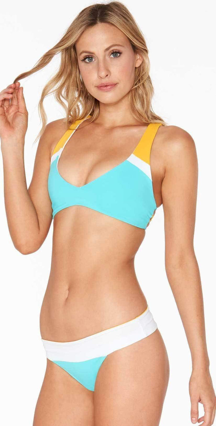 L Space Color Block Veronica Bitsy Bottom in Aruba CBVBC18-ARB: