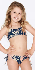 L Space Girls JoJo Bikini Set in Polynesian Palm BLPPS18-NVY: