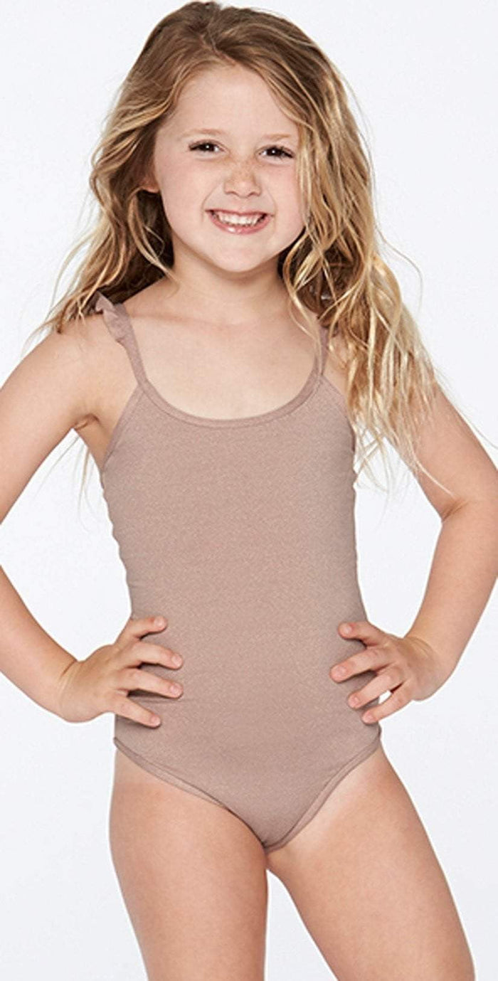 L Space Girls Katie Shimmer One Piece in Dusty Pearl BSKAM18-DSP: