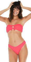 L Space Kristen Pucker Up Top in Neon Pink PKKST18-NEP: