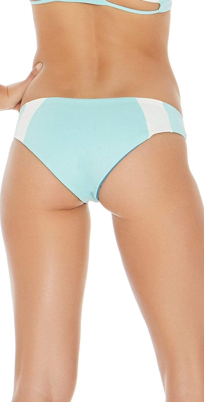 L Space Mia Color Block Reversible Bottom in Light Turquoise CBMAC16-LIT:
