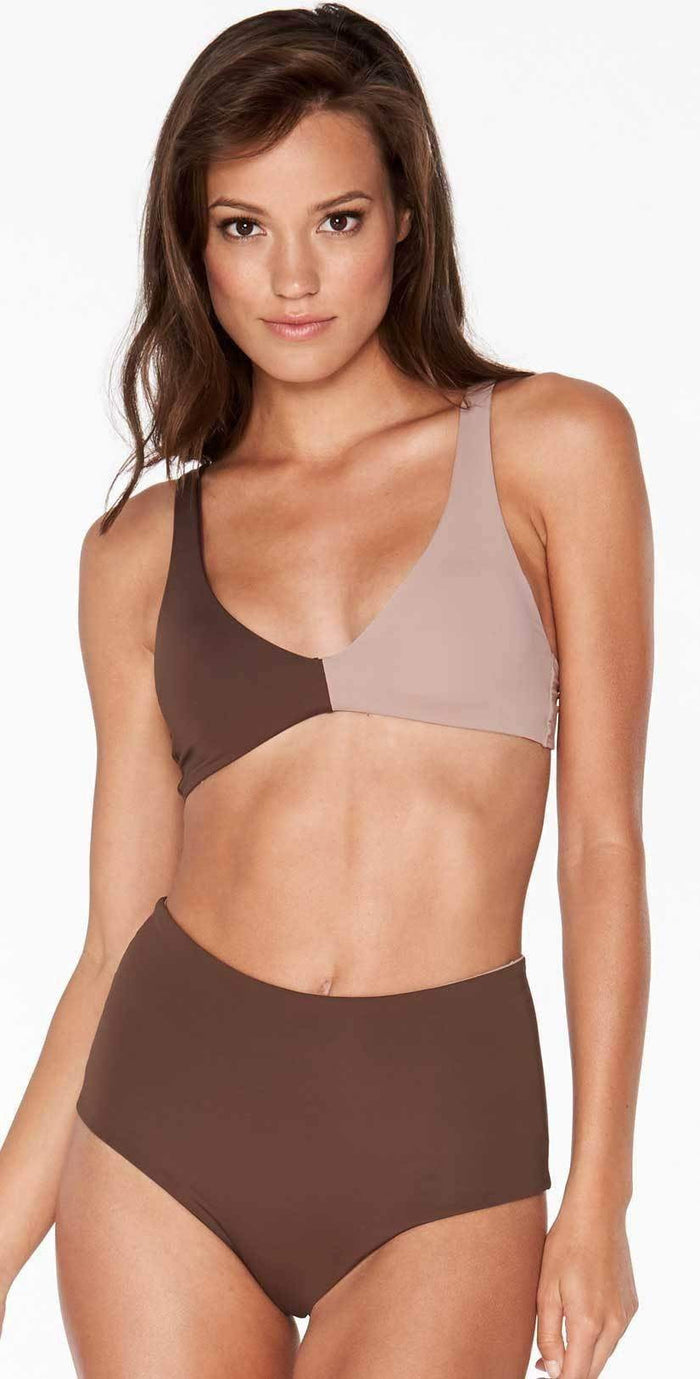 L Space Portia Bottom in Chocolate TSPOC18-CHO: