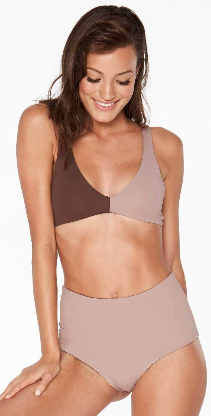 L Space Portia Bottom in Chocolate TSPOC18-CHO: