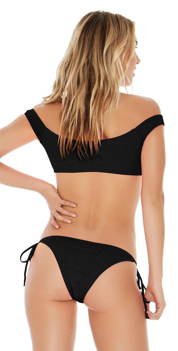 L Space Pucker Up Lily Bottom In Black PKLIC18-BLK: