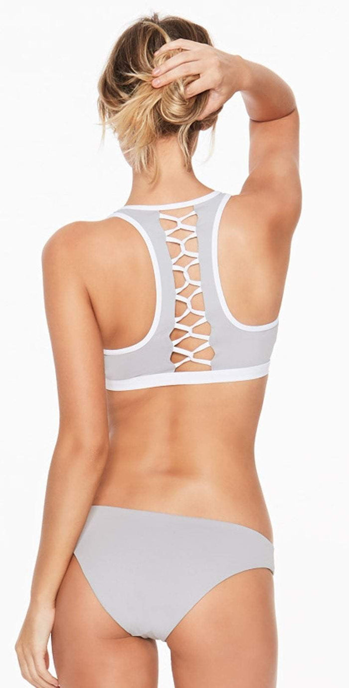 L Space Skylar Top in Fog Grey LASKT17-FGY: