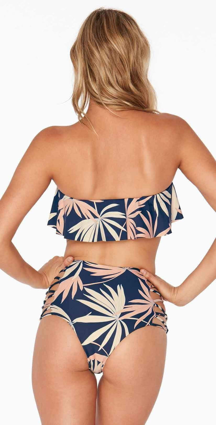L Space Tripp Bottom in Polynesian Palm PNTRB18-NVY: