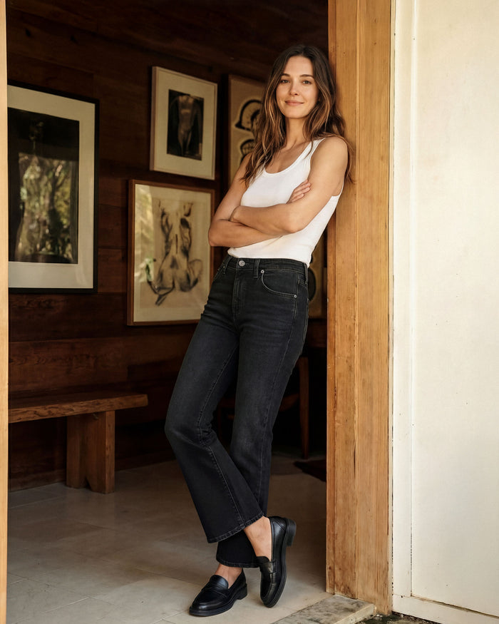 Lark Ankle Bootcut || Onyx