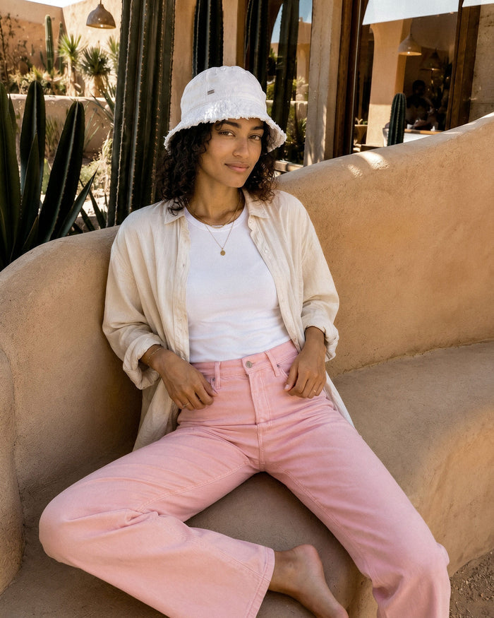 Lark Ankle Bootcut || Peach