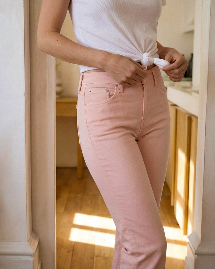 Lark Ankle Bootcut || Peach