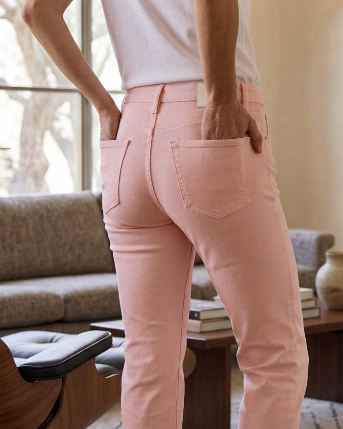 Lark Ankle Bootcut || Peach