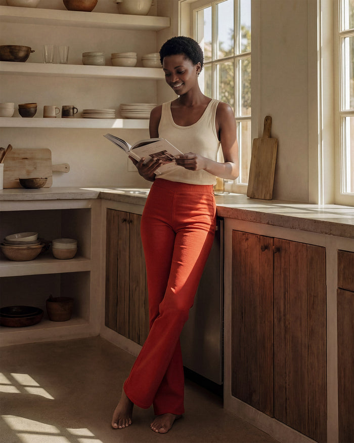 Lark Bootcut Pull On Pant || Burnt Sienna