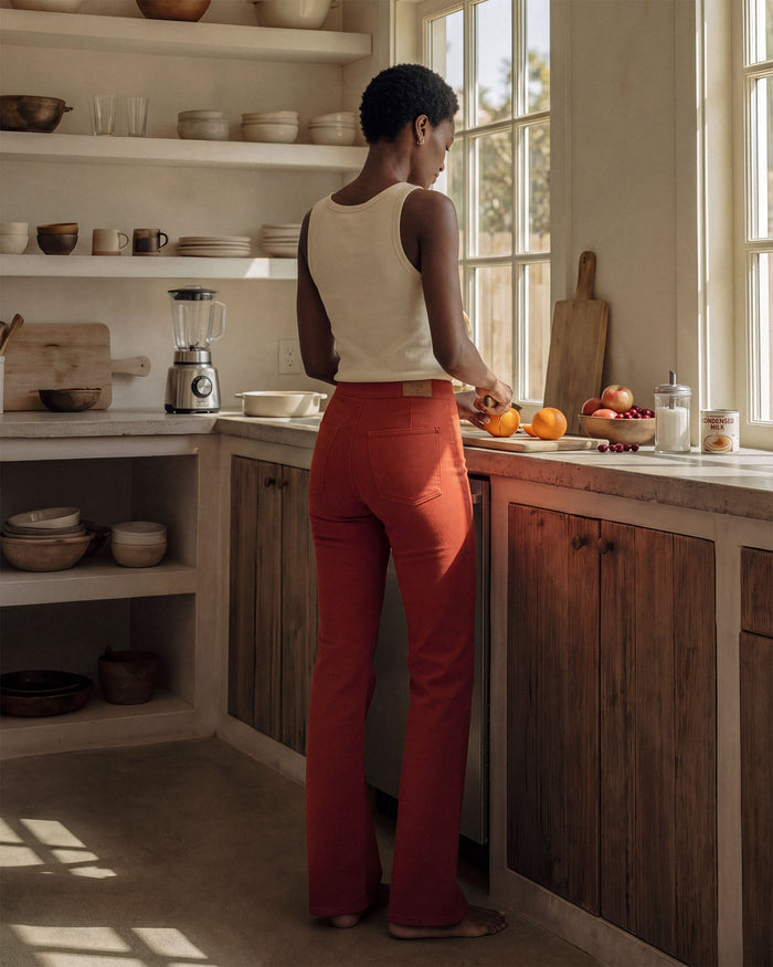 Lark Bootcut Pull On Pant || Burnt Sienna