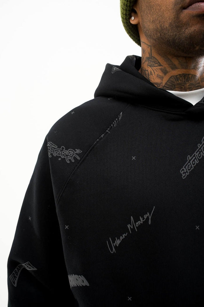 Legacy Hoodie // 001 - Urban Monkey® - UM23A_HS_W002B_XS