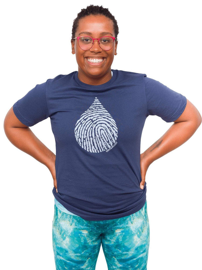 Model: Amani is the CFO of Minorities in Shark Sciences and a shark scientist. She is 5'3", 160 lbs, 36C and is wearing a S tee.