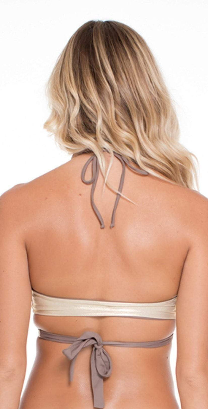 Luli Fama Cosita Buena Halter Top in Sandy Toes L176220-414: