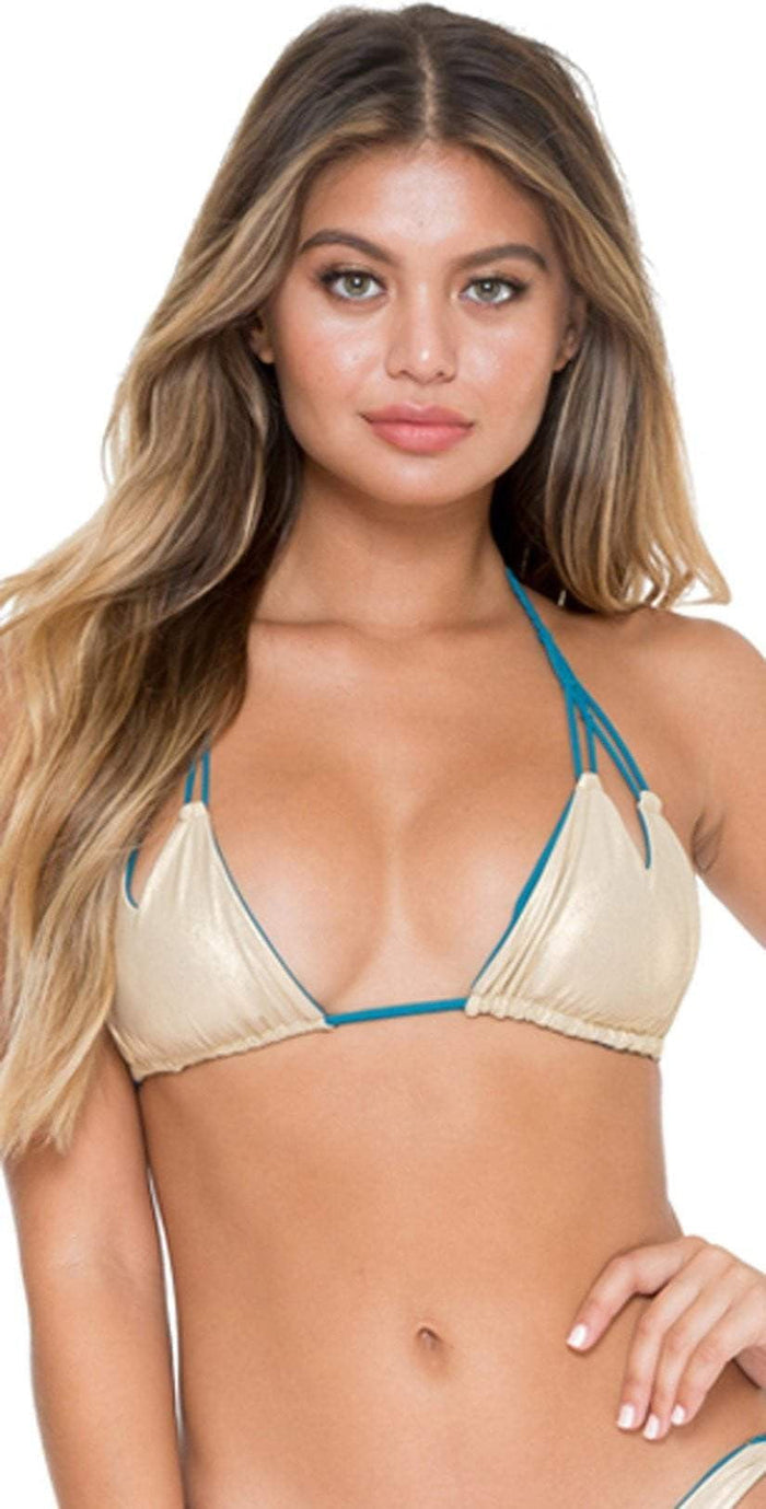 Luli Fama Cosita Buena Knotted Top in Exuma L176206-419: