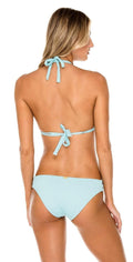 Luli Fama Orillas del Mar Laced Up Full Bottom in Light Blue L500N40 479: