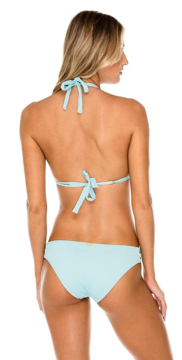 Luli Fama Orillas del Mar Laced Up Full Bottom in Light Blue L500N40 479: