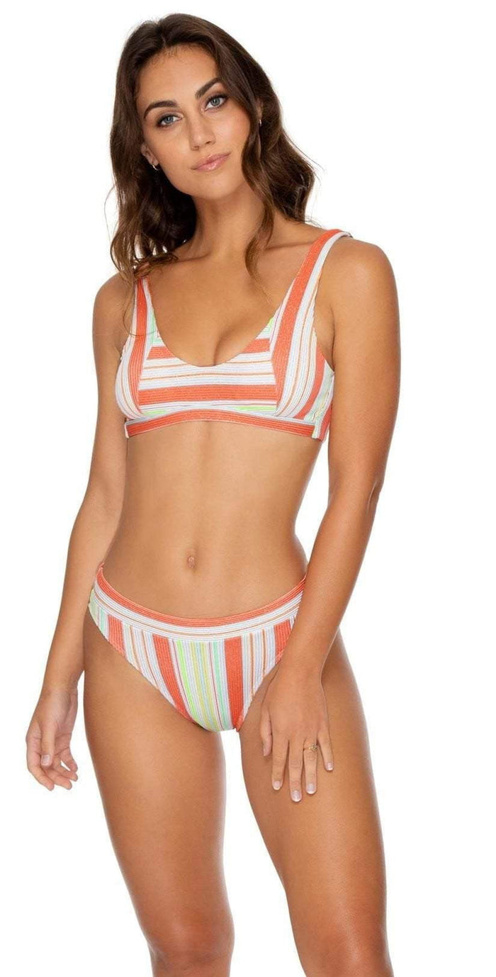 Luli Fama Playtime High Leg Banded Waist Bottom L634N56-517: