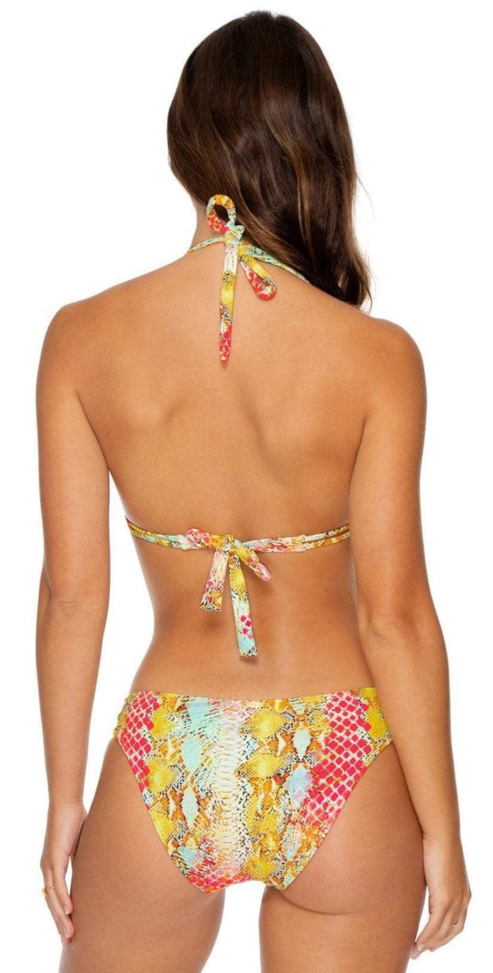Luli Fama Smoke Show Laced Up Bikini Bottom L627N40 111: