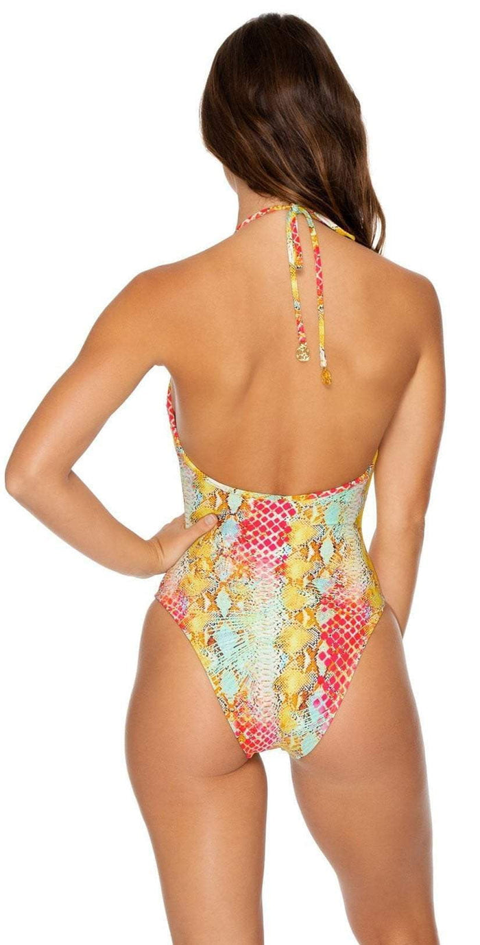 Luli Fama Smoke Show High Leg One Piece L627N67 111: