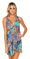 Luli Fama Wapisima V-Neck Short Dress L593E71 111: