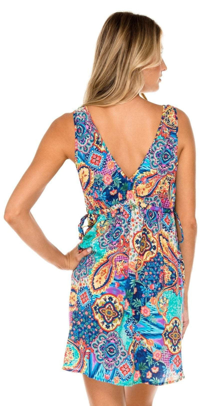 Luli Fama Wapisima V-Neck Short Dress L593E71 111: