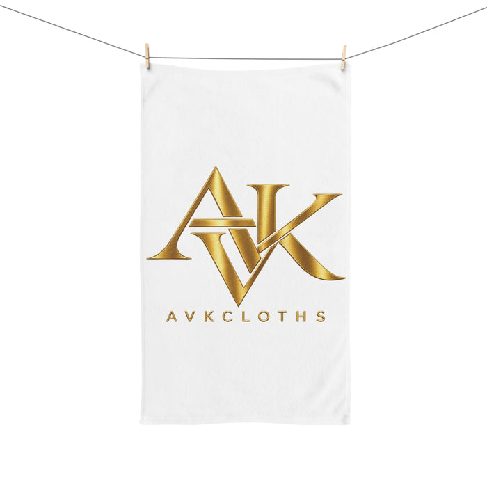 Luxury Gold Monogram Hand Towel — AVKCloths Logo Design