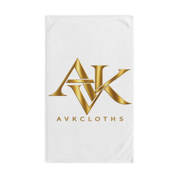 Luxury Gold Monogram Hand Towel — AVKCloths Logo Design