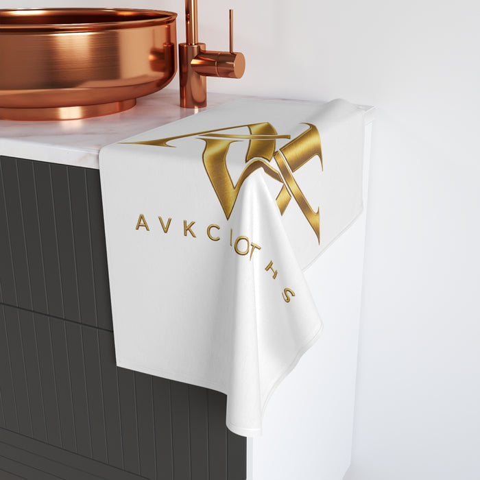 Luxury Gold Monogram Hand Towel — AVKCloths Logo Design