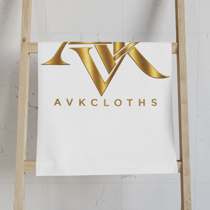 Luxury Gold Monogram Hand Towel — AVKCloths Logo Design